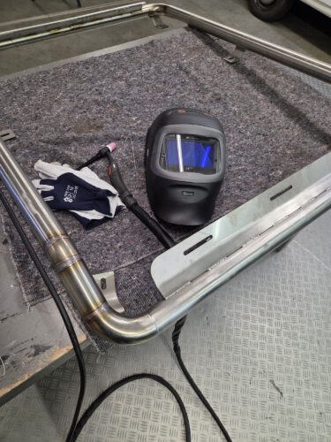 RVS dak kraan beugel